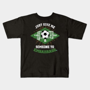 Soccer a Ball a Field Kids T-Shirt